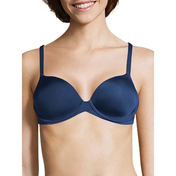 Maidenform One Fabulous Fit Demi T-Shirt Bra Size 40B Navy Blue Style DM7543 - Picture 2 of 9